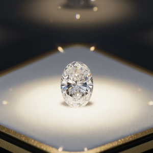 Diamant en vrac certifié IGI 5.02 ovale VS1, diamant cultivé, couleur E, percé au laser - Product Image 3