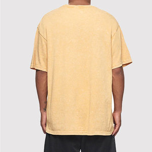 Impression de logo personnalisée, t-shirts pour hommes en coton 100% écologiques, légers, effet délavé, vêtements de jogging - Product Image 2