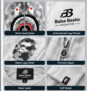เสื้อฮู้ดซิปแบบยูนิเซ็กซ์ ทรงโอเวอร์ไซส์ ผ้าฝ้ายฟลีซ กันยับ มีกระเป๋า สไตล์สตรีทแวร์ ใส่ได้ทุกโอกาส น้ำหนัก 420 กรัม เหมาะสำหรับฤดูใบไม้ร่วง - Product Image 5