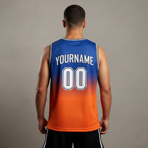 Malla de Baloncesto Sublimada Estampada de Alta Calidad 100% Poliéster, Personalizada con el Nombre del Equipo y el Logotipo, Transpirable y que Absorbe la Humedad - Product Image 2