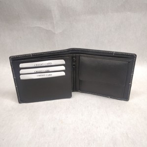 Portefeuilles RFID en cuir imprimé personnalisés avec logo et motif, porte-monnaie, porte-cartes OEM, cadeaux marketing laser - Product Image 3