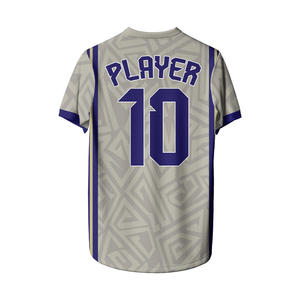 Maillot d'entraînement de football personnalisé, léger, respirant, à manches courtes, motif uni, de haute qualité - Product Image 3