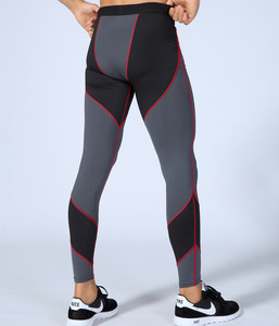 Leggings de compression taille haute de qualité supérieure pour femmes, en tricot sportif, spandex et nylon, sans couture, design uni, pour toutes les saisons. - Product Image 2