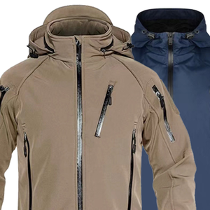 Chaqueta Softshell Unisex Impermeable y Cortavientos Transpirable para Exteriores, Precio Increíble, Oferta Especial, Diseño Liso Teñido en la Parte Delantera - Product Image 4