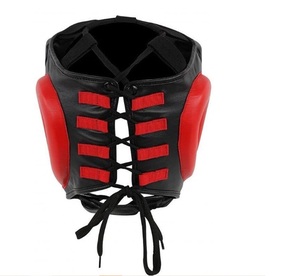 Casco de Boxeo de Cuero PU de Alta Calidad, Protector de Cabeza Personalizable para Entrenamiento, Equipo de Lucha OEM de Fábrica, Protección de Cabeza Ajustable - Product Image 3