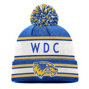 New 2027 Club Custom Made Acrylic Striped Letter Pattern Casual Unisex Slouch Knit Beanie Hats - Product Image 2