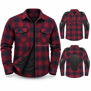 Premium Motorbike <b>Flannel</b> Shirt Featuring Kevlar Lining Practical Styling & Strong Construction For Touring Riding & Casual Wear - Product Image 6
