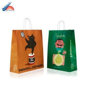 Bolsa de Papel Impresa Colorida para Tiendas de Moda, Panaderías y Cafeterías - Product Image 4