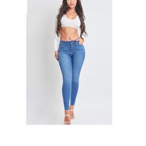 Pantalon en jean taille haute skinny pour femme, délavé, avec décoration boutonnée, en coton/élasthanne, exportation, vente chaude - Product Image 5