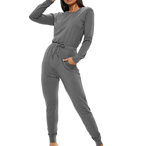 เซ็ตชุดนอนเลานจ์แขนยาวสำหรับผู้หญิง, ชุดนอนมีกระดุมสำหรับใส่ในเลานจ์นุ่มสำหรับใส่ใน2026 - Product Image 3