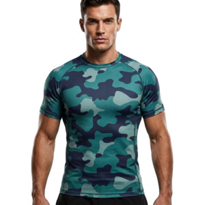Maillots de bain anti-UV personnalisés pour adultes, en polyester et élasthanne imprimés, UPF50+, antibactériens, séchage rapide, respirants, 180g, manches courtes, livraison rapide - Product Image 1