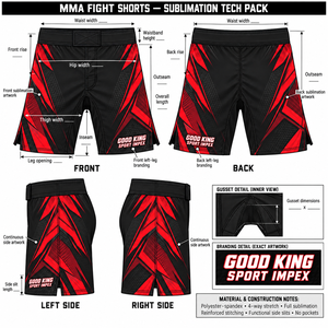 Shorts MMA personnalisés pour hommes, sublimation, entraînement de grappling, séchage rapide, extensibles, vêtements de combat athlétiques personnalisés, fabrication OEM pour le sport - Product Image 6