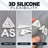 Patchs thermocollants 3D personnalisés en silicone pour vêtements, vêtements de sport, sacs, chaussures, chapeaux – Logo personnalisé OEM, vente en gros