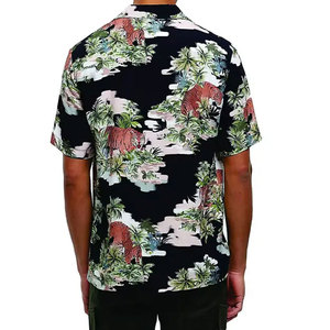 Camiseta Hawaiana Informal para Hombre, Antiarrugas, Ecológica, Transpirable, de Alta Calidad, con Logotipo/Colores Personalizados - Product Image 5