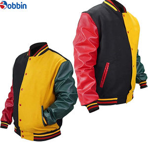 Chaqueta Varsity de Invierno para Hombre, Lana/Poliéster, Ecológica, Tallas Grandes, Transpirable, Corte Ajustado, Detalles Bordados en Relieve, Personalizable - Product Image 5