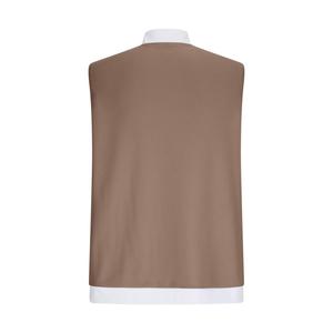 Men's Sleeveless Quarter-Zip Stand Collar Vest Knitted Solid Color Breathable Casual Muscle Tank <b>Top</b> with <b>Zipper</b> Pocket - Product Image 6