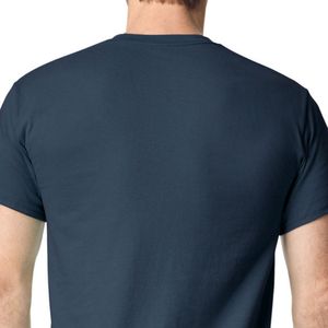 Dark <b>Navy</b> Blue Mens Classic Crew Neck Short Sleeve T Shirt Plain Cotton Tee Regular Fit Casual Basic Custom Logo Wholesale - Product Image 3