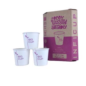 Vasos de Papel Desechables Biodegradables de 8oz, 12oz y 16oz, Vasos de Café Compostables con Revestimiento de PLA para Bebidas Calientes, Fiestas, Catering, al por Mayor - Product Image 2