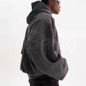 Sudaderas con Capucha de Moda con Lavado Ácido, 100% Algodón, Forro Polar, Cálidas para Invierno, Corte Regular, Diseño Sólido, Logotipo Personalizado - Product Image 4