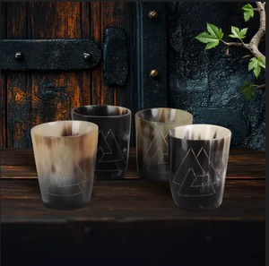 Vaso Rústico de Cuerno de Búfalo Natural Ecológico Hecho a Mano para Cerveza y Whisky de REHMAN CRAFT Uttar Pradesh - Product Image 3