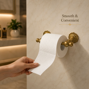 Portarrollos de Papel Higiénico de Latón Vintage para Montar en la Pared, Soporte Decorativo de Lujo para Rollo de Papel Higiénico, Accesorio de Baño - Product Image 3