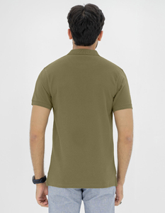 Camisa Polo de Corte Clásico, Tela de Algodón, Manga Corta, Ropa Casual de Moda para Hombre con Diseño de Cuello Acanalado - Product Image 2
