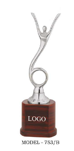 Elegant Office Metal Statue Graceful Lady Dial Shape Professional Workspace Desk Decor In Golden Silver Copper Bronze Finishes - Product Image 5