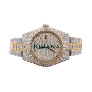 นาฬิกาข้อมือผู้ชาย KRIARA รุ่นขายดี ประดับเพชรโมอิสซาไนต์ ดีไซน์แฟชั่น ตัวเรือนสแตนเลสสตีล พร้อมเพชรโมอิสซาไนต์ - Product Image 3
