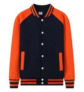 Sudaderas con Cuello Alto para Hombre en Oferta, Chaquetas Varsity de Forro Polar, Chaquetas de Béisbol Bordadas Personalizadas con Logotipo - Product Image 4