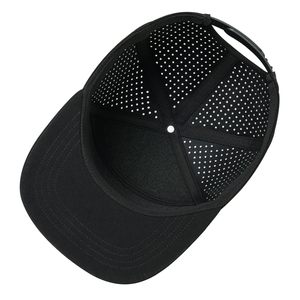 Gorra Unisex de 6 Paneles con Cierre a Presión, Malla Negra, Ajustable, Transpirable, Casual, para Adultos, Primavera/Verano - Product Image 5