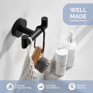 Gancho Doble Metálico Ahorrador de Espacio, Soporte de Almacenamiento para Toallas y Abrigos con Gran Capacidad de Carga - Product Image 1