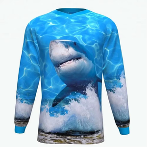Chemises de pêche personnalisées unisexes, sublimées, imperméables, pour tournois, séchage rapide, respirantes, vêtements de pêche, jersey - Product Image 1