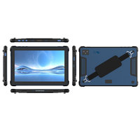 Tablette robuste Qualcomm 10,1 pouces 4G Android 16, tablette kiosque IP67, 10000 mAh, NFC, FAP20, lecteur d'empreintes digitales, scanner 2D, station d'accueil
