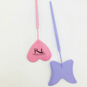 Nouveau produit Miroir pour extensions de cils avec poignée diamantée en forme de cœur / papillon / rose pâle / violet avec revêtement en poudre - Product Image 5