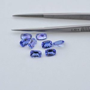 7x9mm AAA Naturel Tanzanite À Facettes Long Coussin Coupe Pierres Précieuses En Vrac Haut Lustre Bleu Tanzanite Pierre De Naissance Bijoux Du Fournisseur - Product Image 4