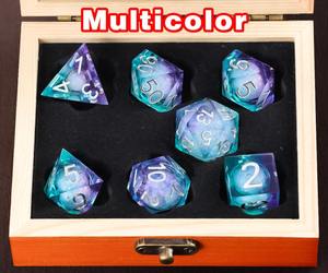 Jeu de dés en résine de qualité optique, dés polyédriques en résine haute clarté pour jeux de table professionnels DND, fourniture en gros d'accessoires de jeu - Product Image 5