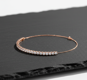 Pulsera de tenis clásica con diamantes cultivados en laboratorio, chapada en plata de ley, elegante, de lujo, joyería fina, regalo para mujer, fiesta, boda - Product Image 5