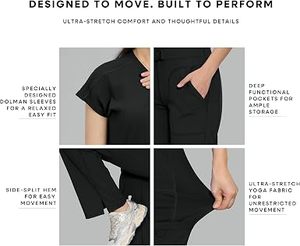ชุดสครับผ้าโพลีเอสเตอร์เนื้อละเอียดสำหรับโรงพยาบาลแบบ unisex พร้อมระบบตรวจจับเข็ม - Product Image 4