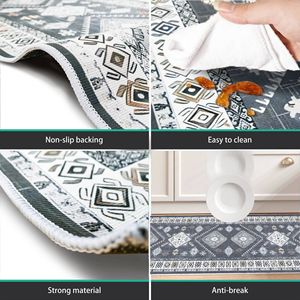 Kitchen Rugs <b>Runner</b> Sets 3 Non-Slip Farmhouse Kitchen Floor Mat <b>Carpet</b> Washable Doormat for Hallway and Entryway - Product Image 6