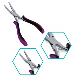 Pinzas para Extensiones de Cabello Hechas a Mano, Probadas, Herramientas Profesionales para Salón de Belleza, Agarre Suave, Personalizadas, OEM, Marca Privada - Product Image 2