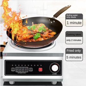 5000W Elektrischer Kommerzieller Konkaver Induktions-Wok-Herd Hochleistungs-Einzelbrenner für Gastronomie-Küchen PXKITCHEN EU - Product Image 2