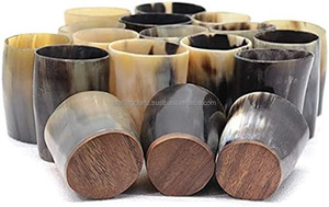 Handmade High Quality Plain Horn <b>glasses</b> from India for sale in bulk wholesale horn <b>shot</b> cups & <b>glasses</b> for parties and festival - Product Image 2