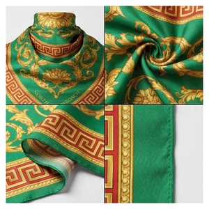NORTHLANDROCH Women's Square <b>Silk</b> Scarf Floral Print Luxury Fashion Accessory All Seasons - Product Image 4