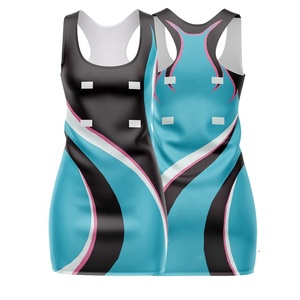 Robe de netball pour femmes, séchage rapide, respirante, en polyester micro-mesh, robe de sport, sublimation personnalisée, broderie, kit d'équipe, club - Product Image 3