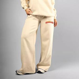 Pantalones de yoga y chándal de forro polar técnico al por mayor, de cintura elástica larga, talla grande, ODM, tamaño y color de tela personalizados - Product Image 1