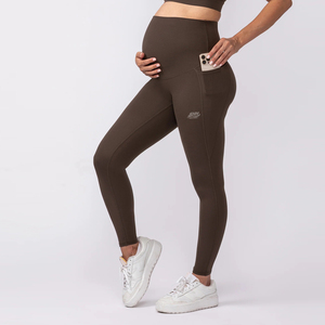 Leggings de Maternidad Premium, Pantalones de Yoga para Embarazo, Cintura Alta, Sin Costuras, Elásticos, Transpirables, Cómodos, con Soporte para el Vientre - Product Image 4