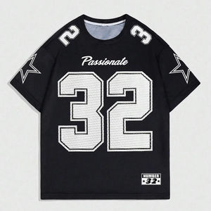 Maillot de sport rétro pour homme 32, respirant, en toile, streetwear athlétique, unisexe, couleur personnalisable, coupe oversize, 100% coton, séchage rapide - Product Image 1