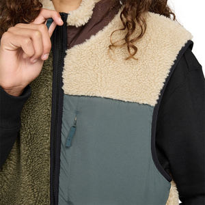 Gilet en polaire sherpa décontracté pour hommes adultes, en polyester, respirant, sans manches, avec fermeture éclair, chaud, pour les voyages en plein air, service OEM - Product Image 5