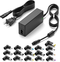 Chargeur universel pour ordinateur portable 65W avec 15 embouts pour Dell HP Asus Acer Samsung Toshiba Lenovo IBM Sony Notebook Ultrabook Chromebook
