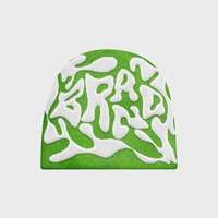Gorro Unisex OEM Estilo Urbano con Estampado de Letras, Gorro de Invierno de 56-58 cm, Tejido por Computadora, 100% Acrílico, Gorro Elegante para Invierno